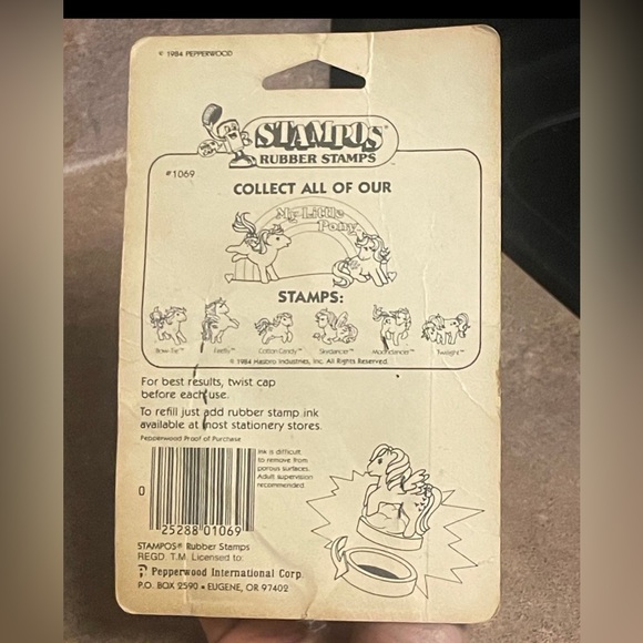 My Little Pony G1 Stampos Rubber Stamp FIREFLY Horse 1984 Hasbro Vintage - Picture 8 of 9